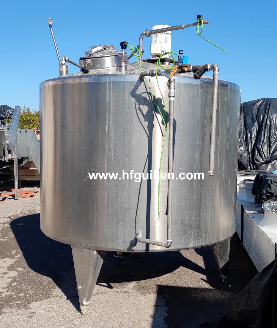 SERBATOIO INOX DOPPIA CAMERA CON AGITATORE 5.000 LITRI in vendita - foto 2