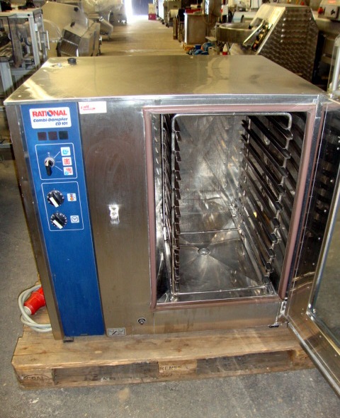 REF-1050 FORNO RATIONAL COMBI STEAMER CD101 10 TEGLIE in vendita - foto 4