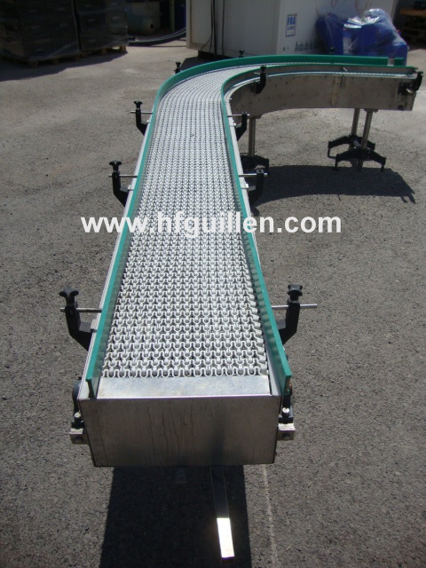 REF-1071 NASTRO TRASPORTATORE MODULARE A CURVA 90º in vendita - foto 5