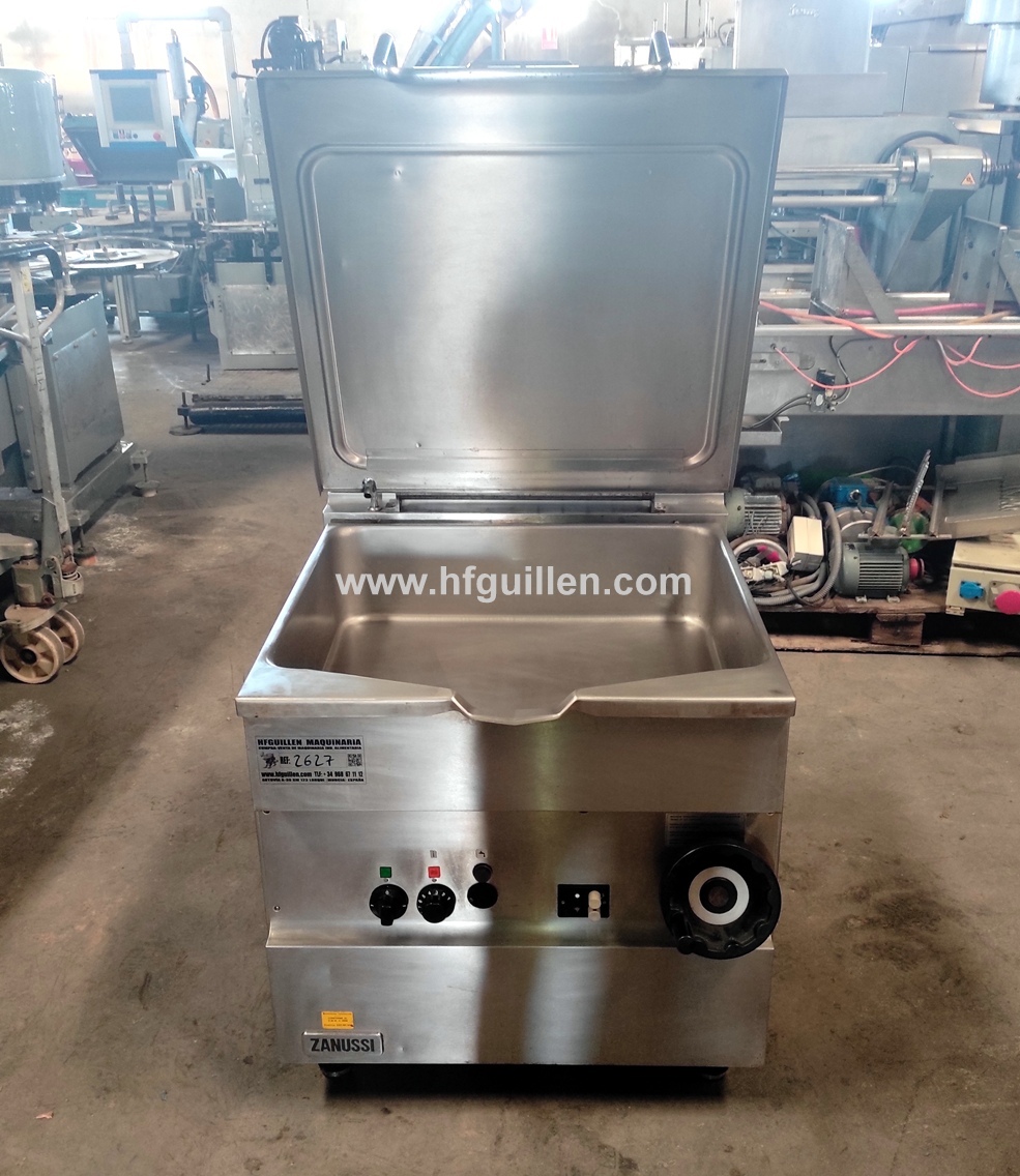 REF-2627 BRASIERA RIBALTABILE ZANUSSI A GAS 80 LITRI in vendita - foto 2