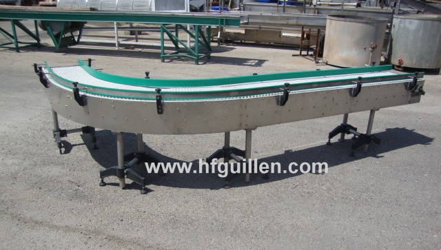 REF-1071 NASTRO TRASPORTATORE MODULARE A CURVA 90º in vendita - foto 4