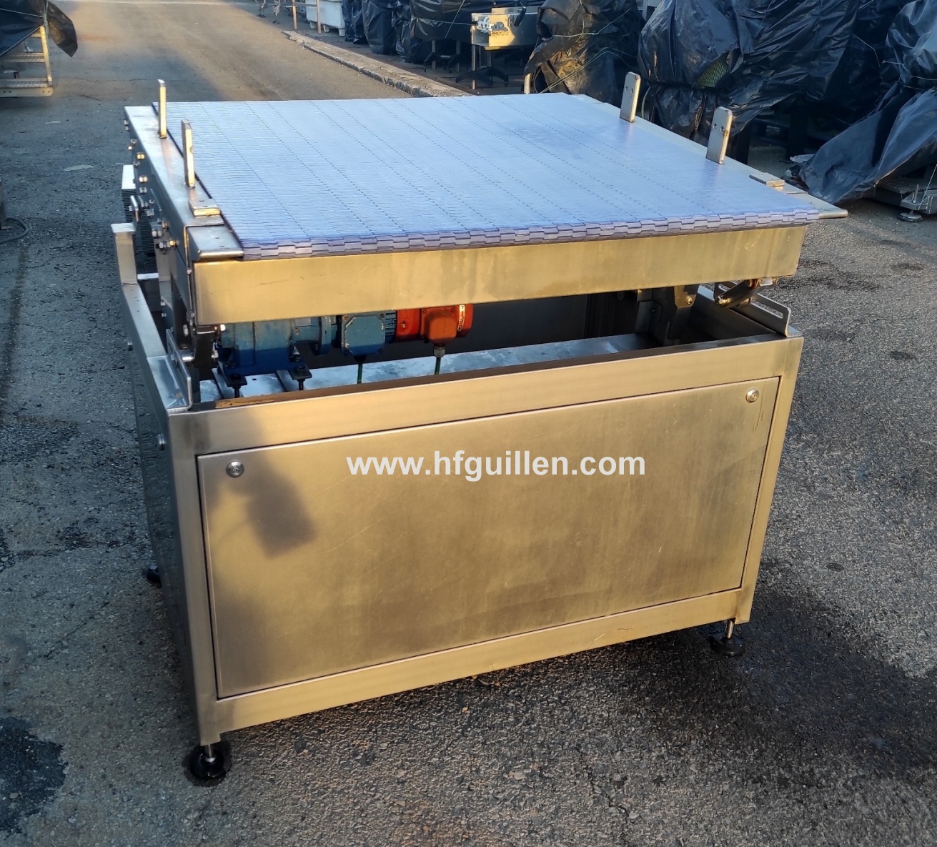 NASTRO TRASPORTATORE IN ACCIAO INOX 103x100cm in vendita - foto 3