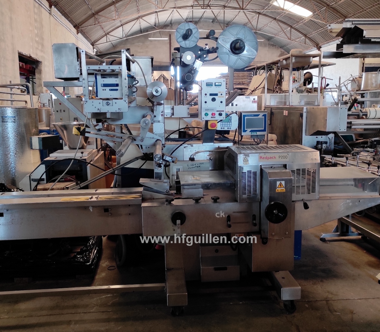 FLOW PACK REDPACK P225 CON ETICHETTATRICE E STAMPANTE in vendita - foto 2