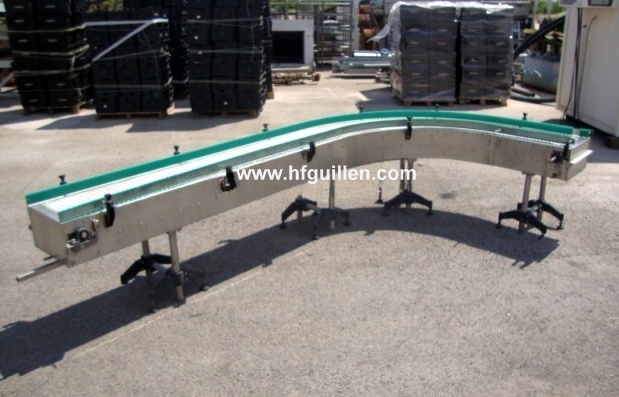 REF-1071 NASTRO TRASPORTATORE MODULARE A CURVA 90º in vendita - foto 4