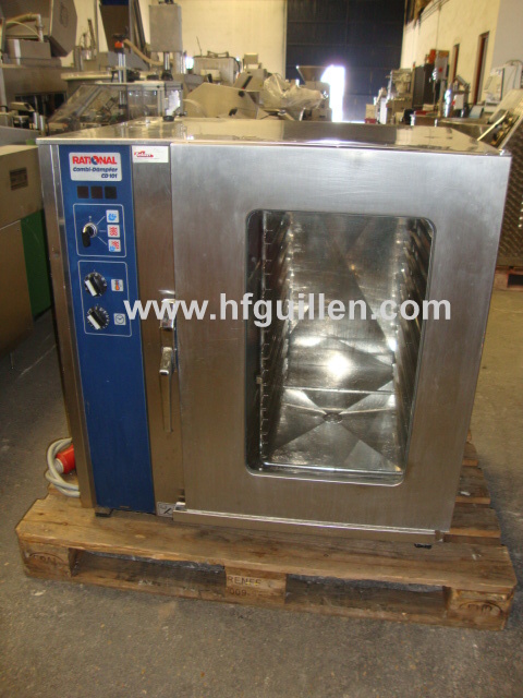 REF-1050 FORNO RATIONAL COMBI STEAMER CD101 10 TEGLIE in vendita - foto 3