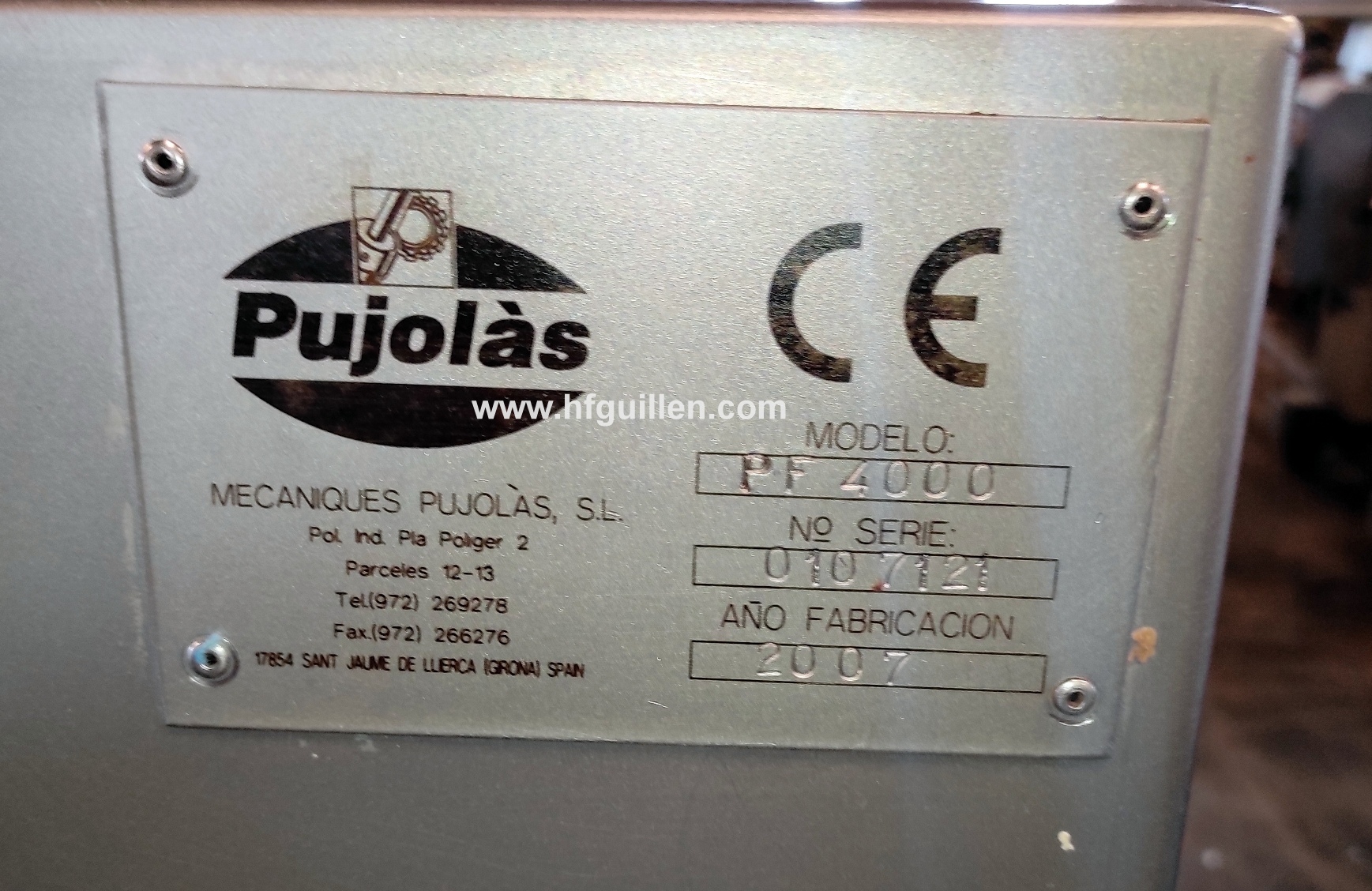 PRESSA PUJOLÀS PF 4000 PER PROSCIUTTO DISOSSATO E BACON in vendita - foto 8