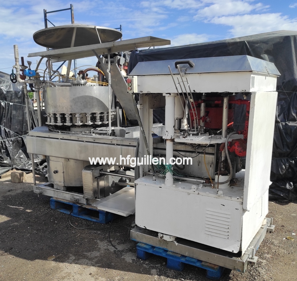 AGGRAFFATRICE FMC A 4 TESTE CON RIEMPITRICE SOTTOVUOTO in vendita - foto 1