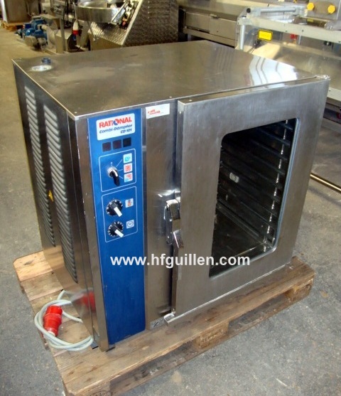 REF-1050 FORNO RATIONAL COMBI STEAMER CD101 10 TEGLIE in vendita - foto 3