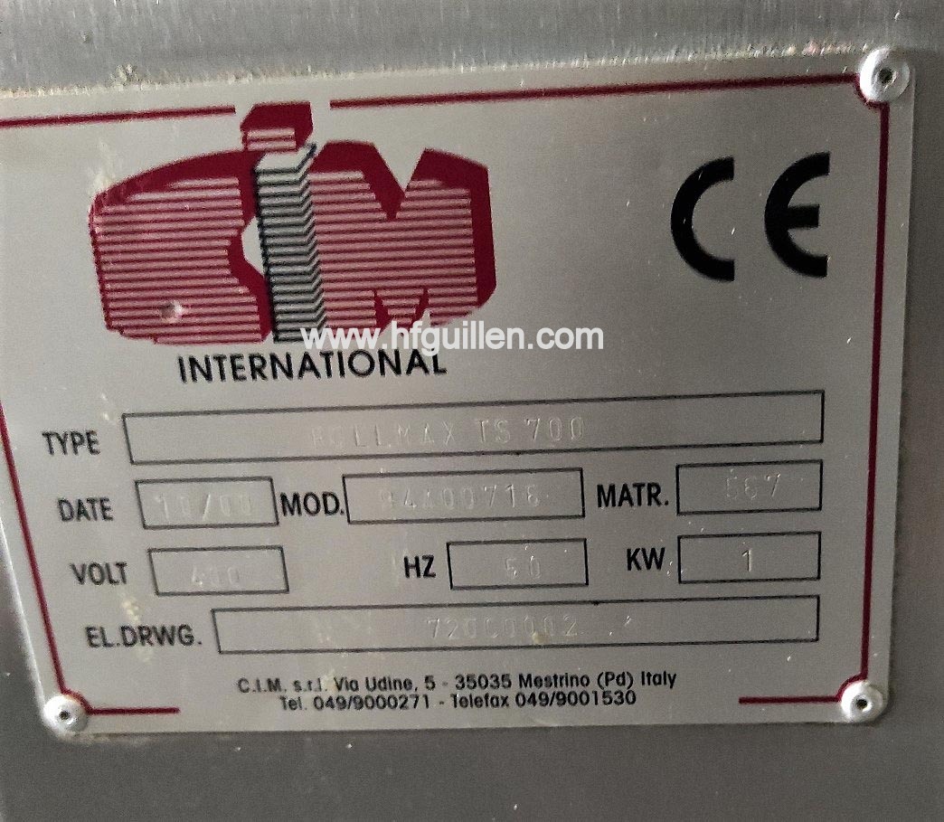 REF-2390 SFOGLIATRICE AUTOMATICA DA PAVIMENTO CIM in vendita - foto 8