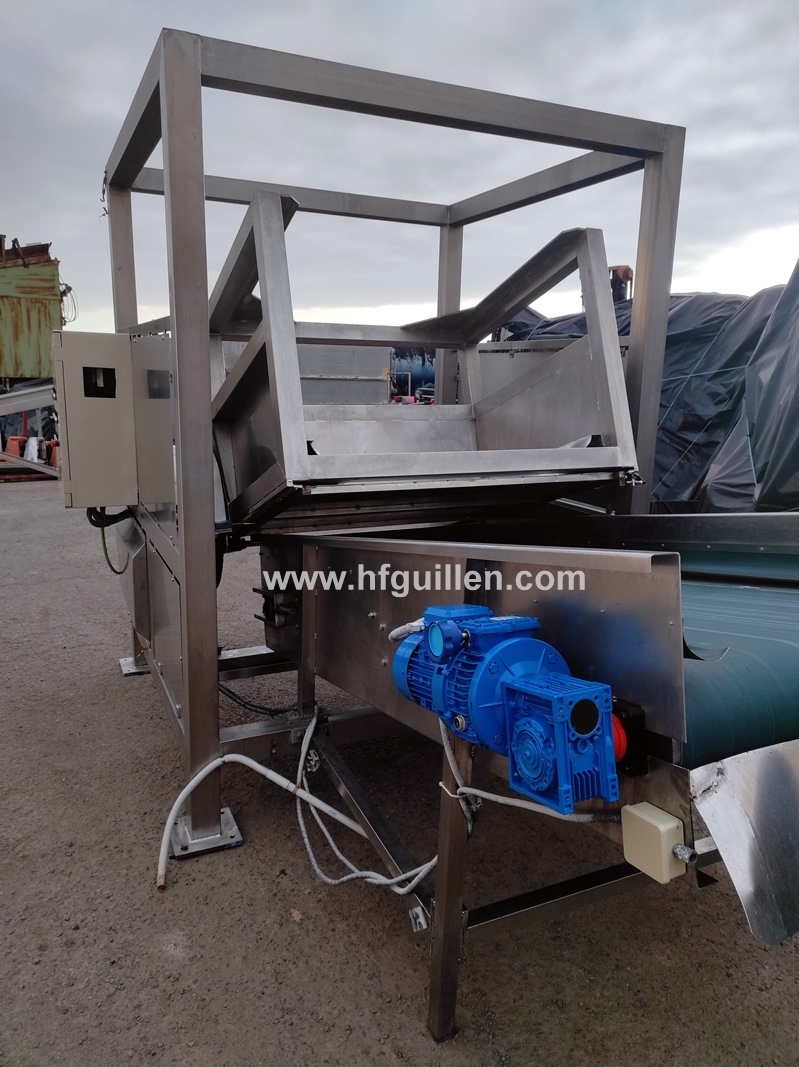 RIBALTATORE PER CASSA-PALLET CON NASTRO DI USCITA in vendita - foto 3