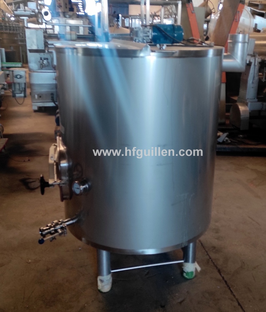 SERBATOIO INOX ISOTERMICO AGITATORE E COPERCHIO 550 L in vendita - foto 4