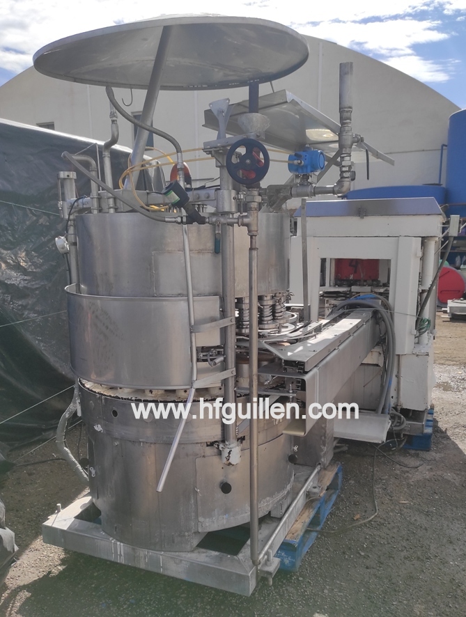 AGGRAFFATRICE FMC A 4 TESTE CON RIEMPITRICE SOTTOVUOTO in vendita - foto 3