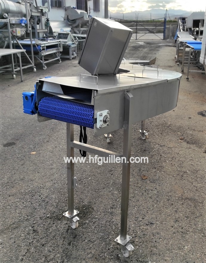 REF-2394 NASTRO TRASPORTATORE A DOPPIA CURVA INOX in vendita - foto 4