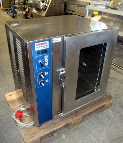 REF-1050 FORNO RATIONAL COMBI STEAMER CD101 10 TEGLIE in vendita - foto 1