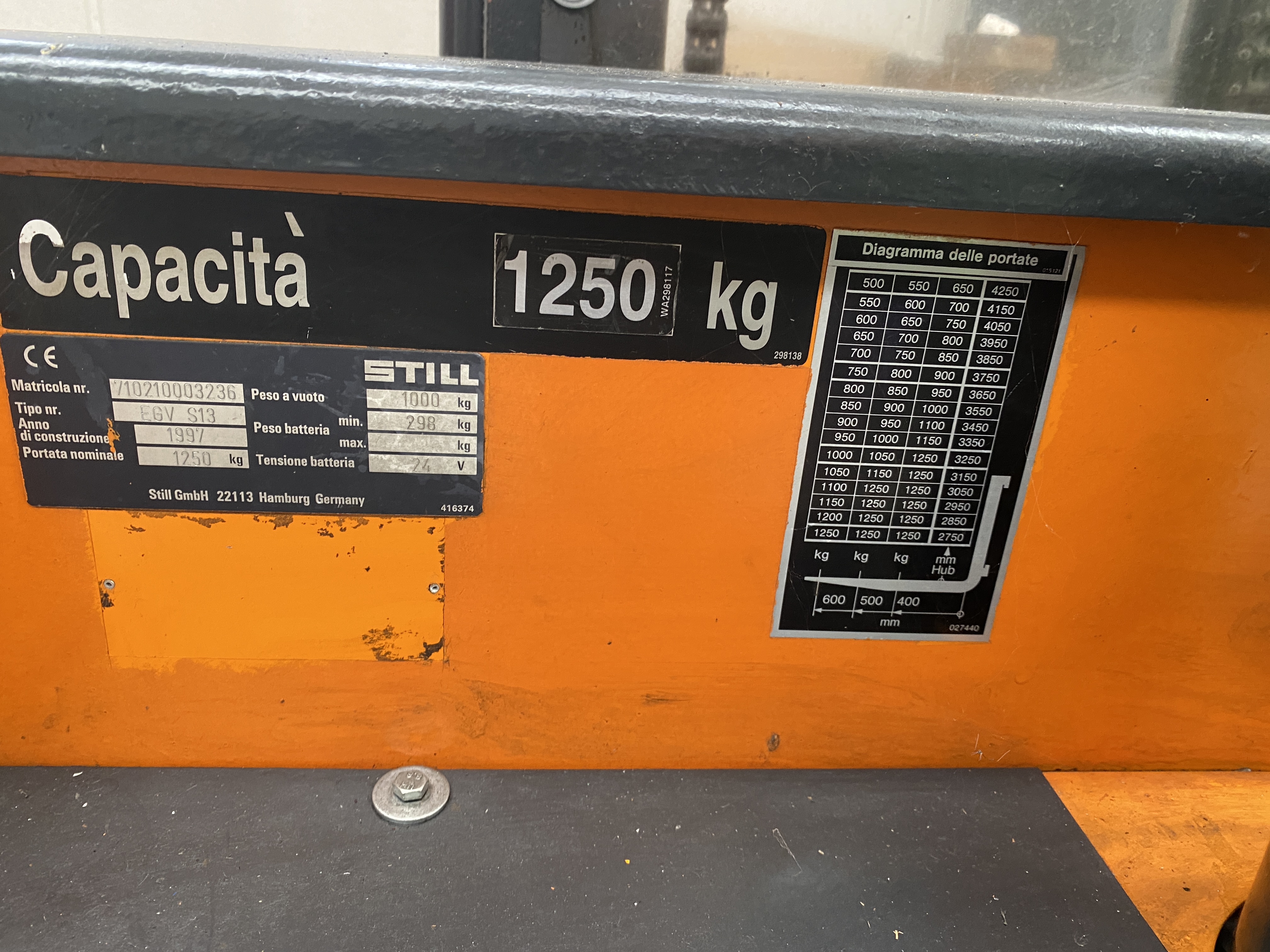 Stoccatore Elettrico 13 q.li - Still EGV S13 in vendita - foto 2