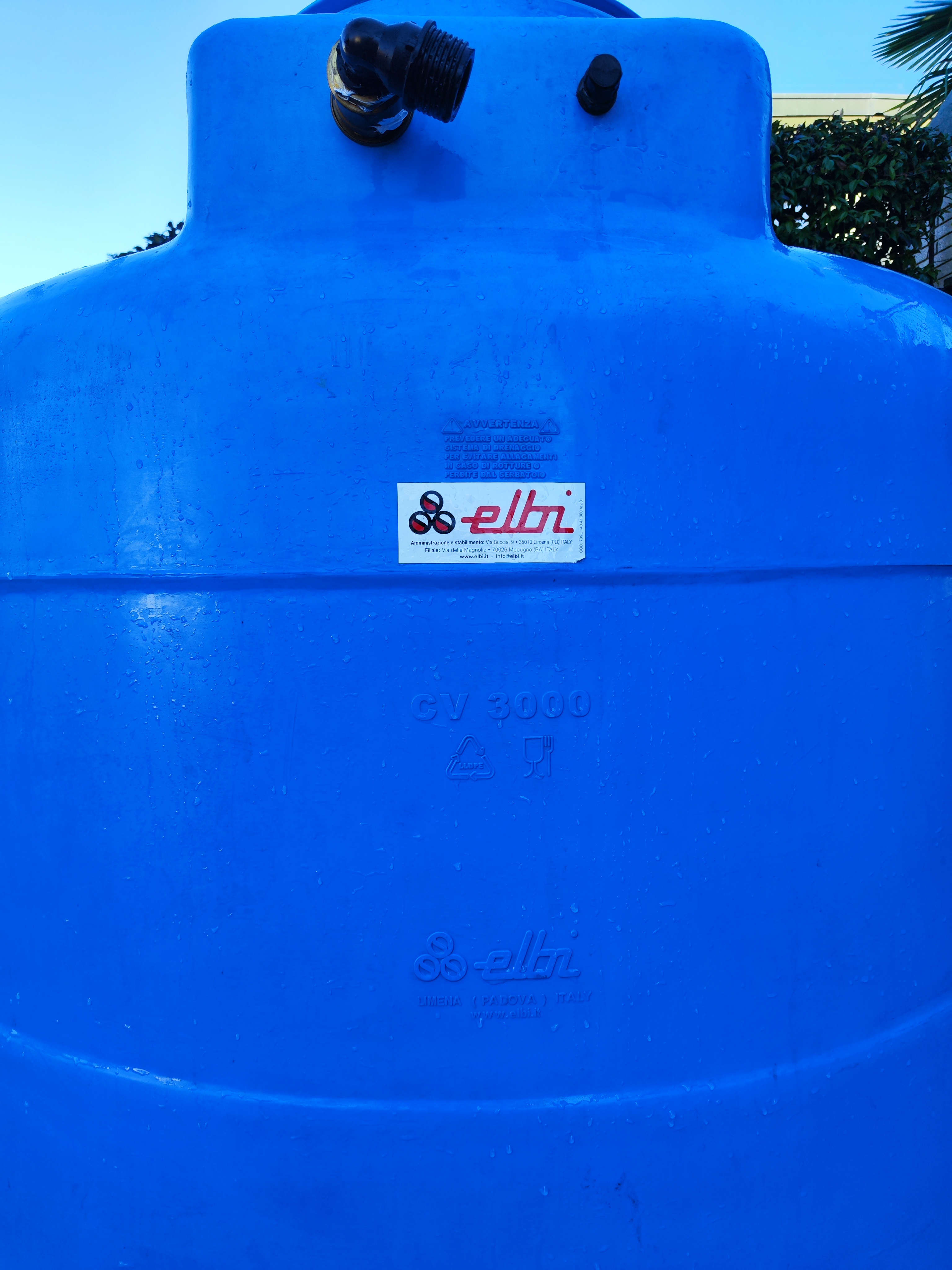 SERBATOIO ELBI CV – lt. 3000 VERTICALE in vendita - foto 2