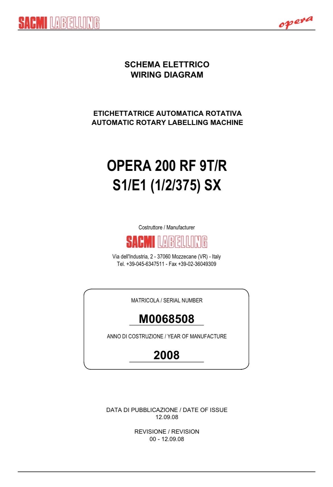 ET229 ETICHETTATRICE usata SACMI 2008 – 12000 bph  in vendita - foto 7