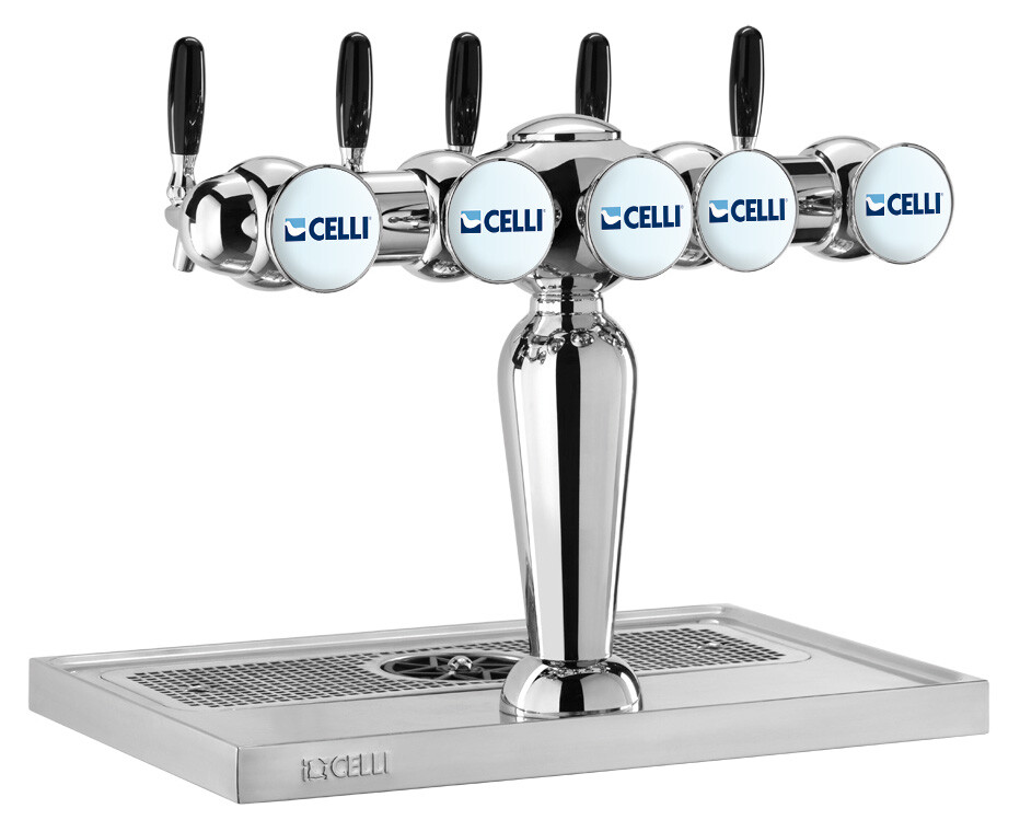 Colonna spillatrice Celli per birra 5 vie con rubinetti in vendita - foto 1