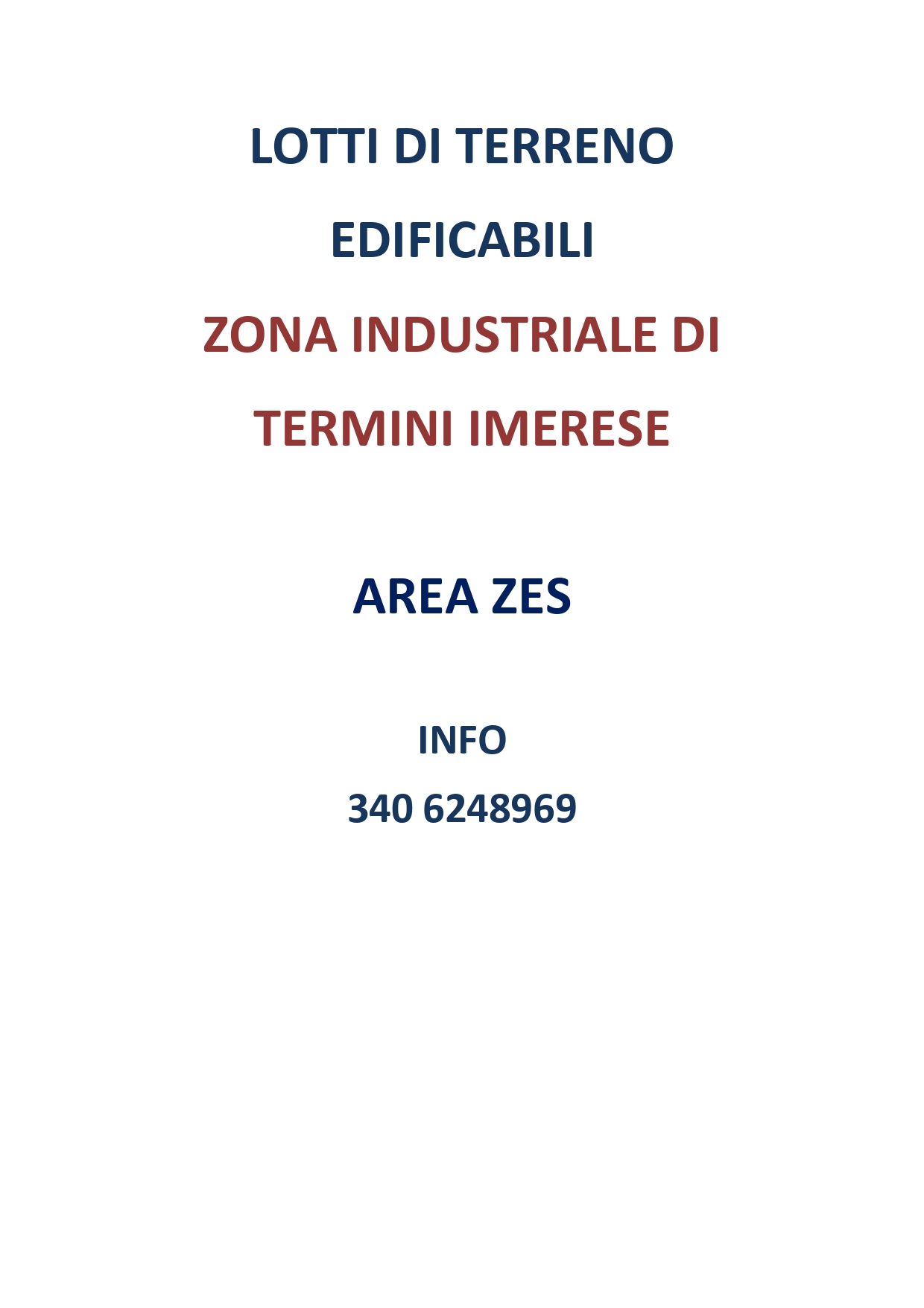 LOTTI EDIFICABILI Z. INDUSTRIALE TERMINI IMERESE - ZES in vendita - foto 1