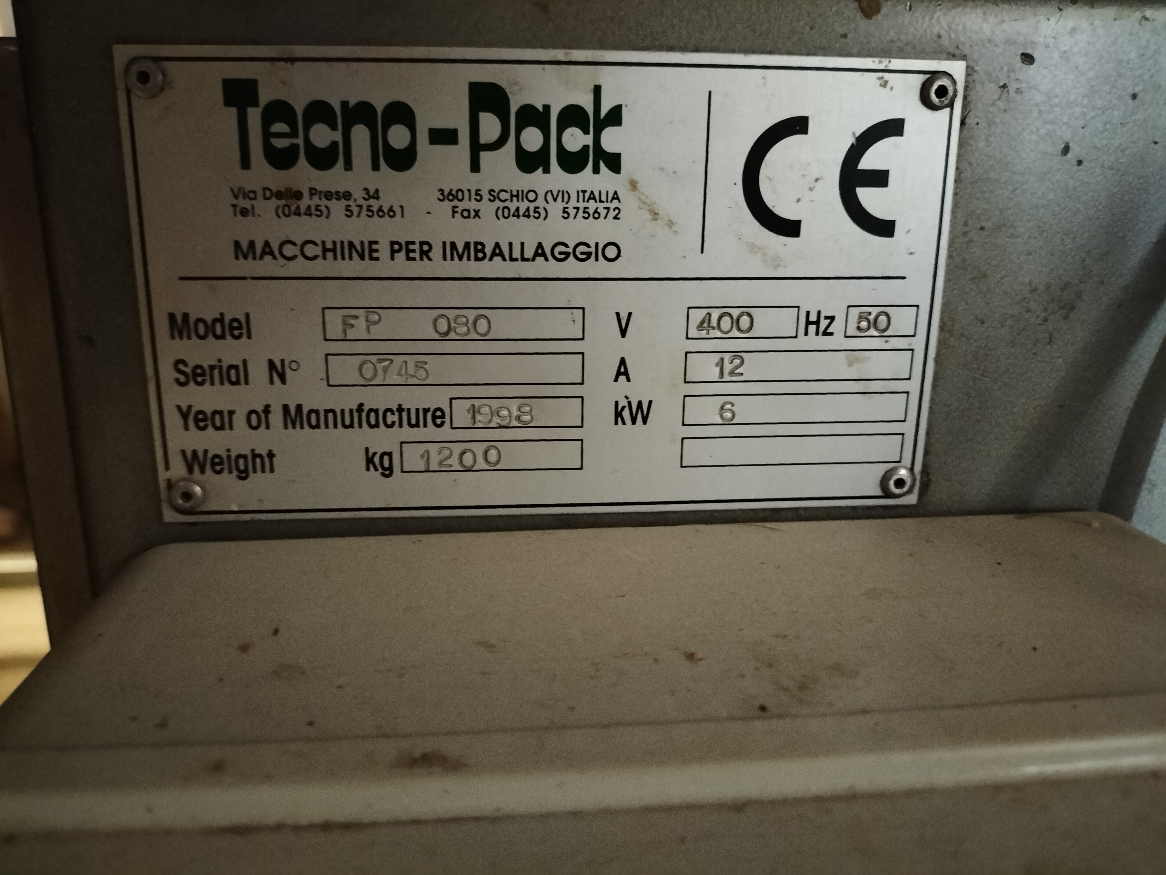 Confezionatrice Orizzontale Tecno-Pack FP 080 in vendita - foto 7