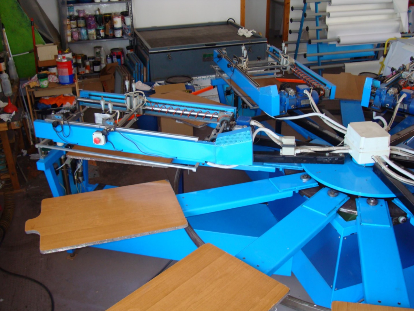 giostra serigrafica 5 colori 8 postazioni in vendita - foto 5