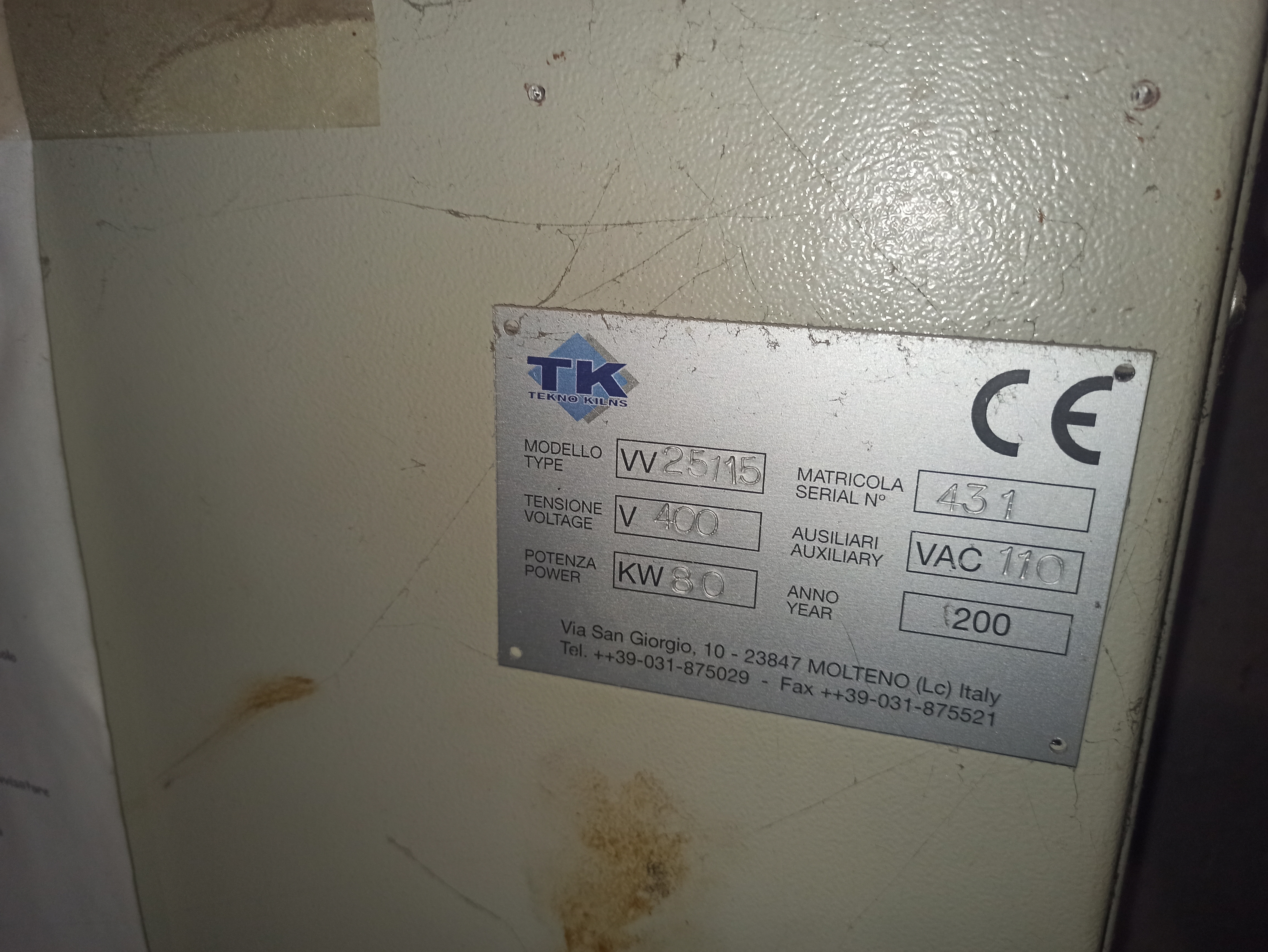 TEKNO KILNS FORNO PER VETRO FUSIONE E CURVATURA in vendita - foto 2
