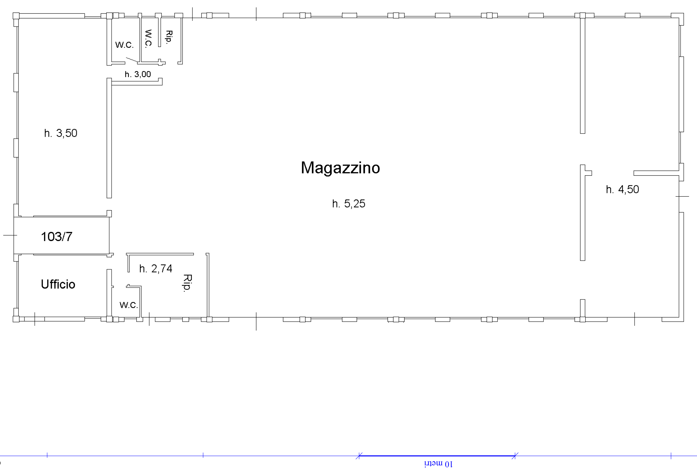 Capannone 860 m2 con sala mostra, uffici, appartamento  in vendita - foto 2