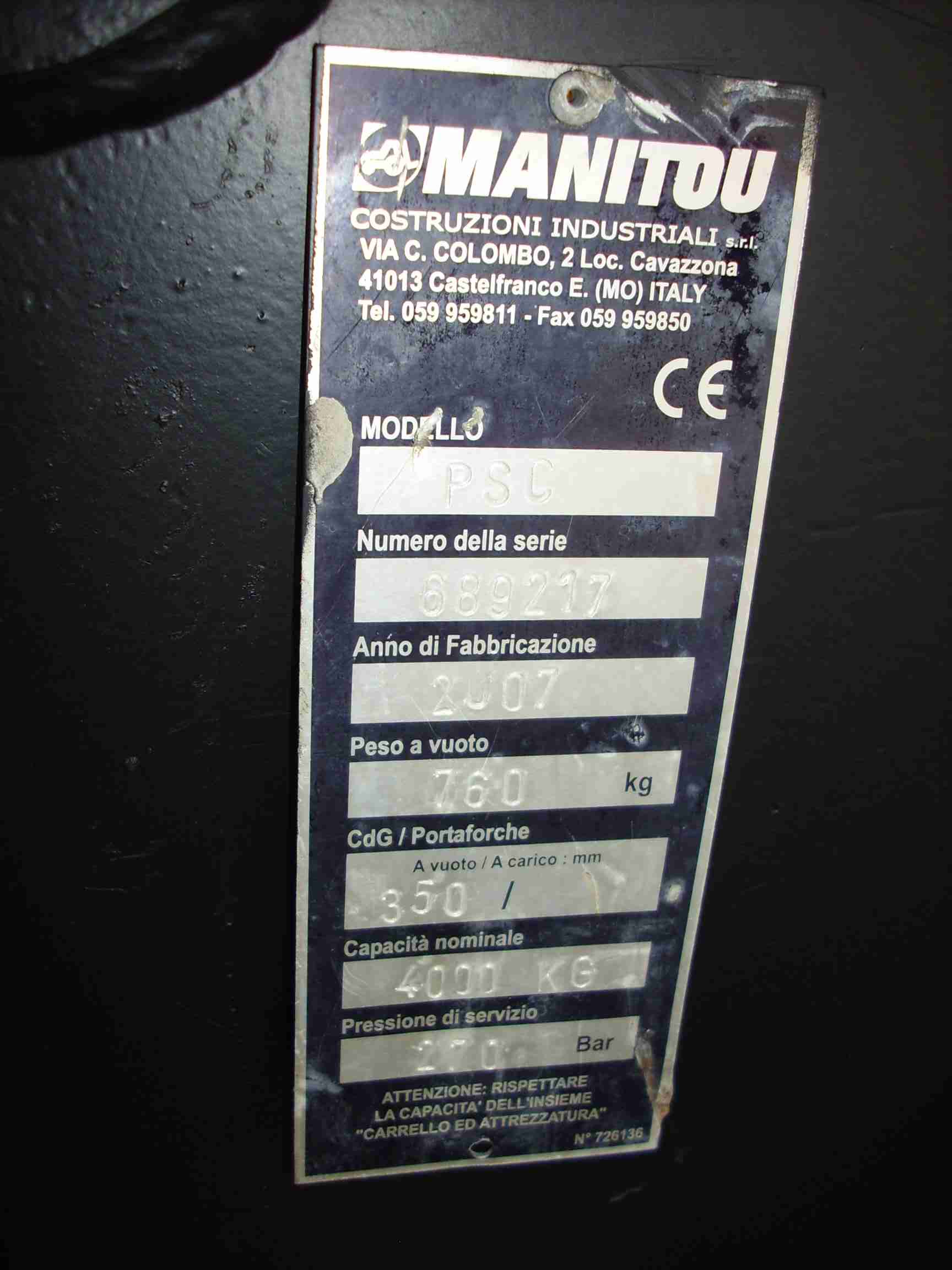 Pinza posacentine PSC4000 in vendita - foto 2
