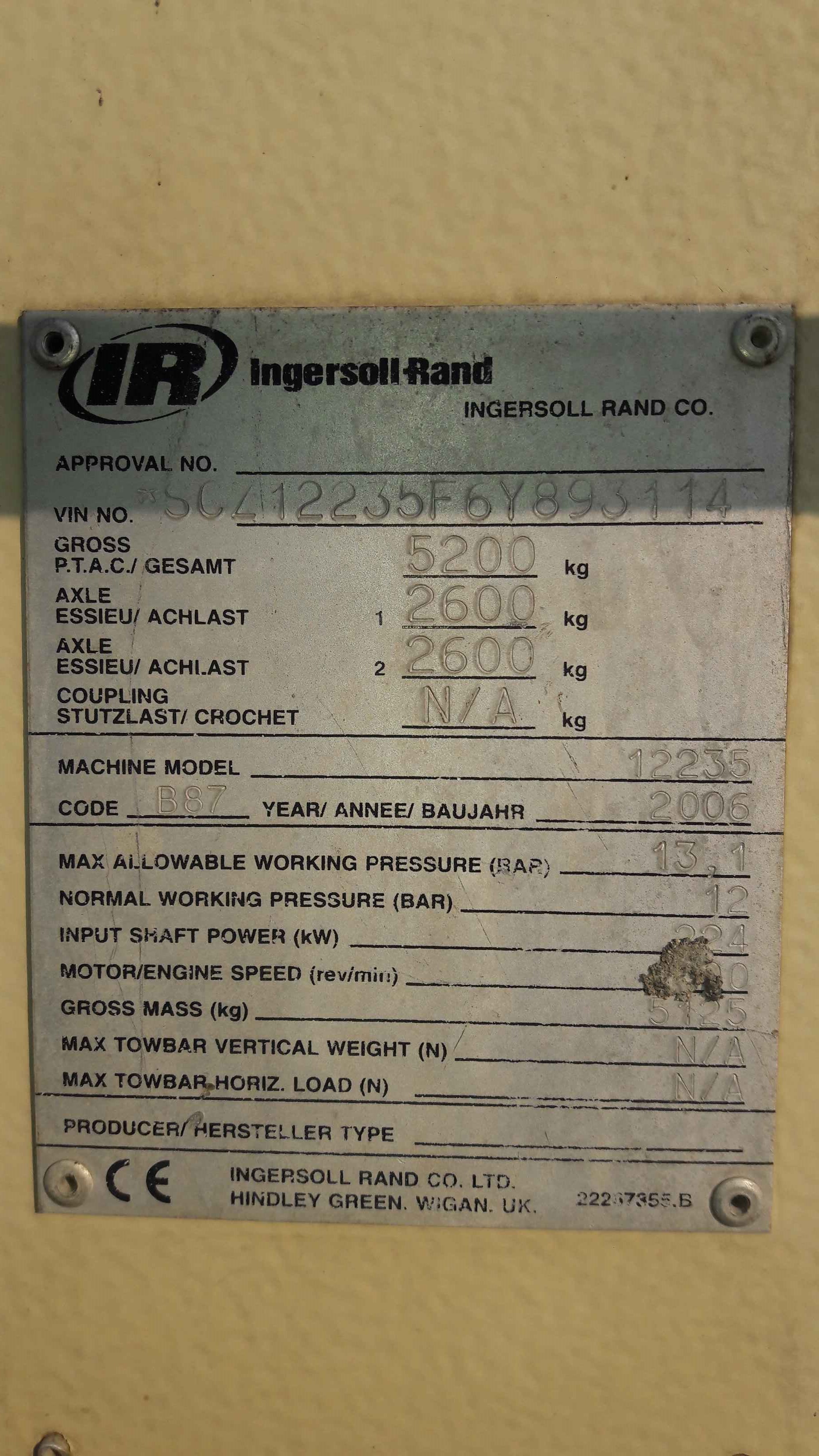 Motocompressore Ingersoll-Rand 12/235 in vendita - foto 4