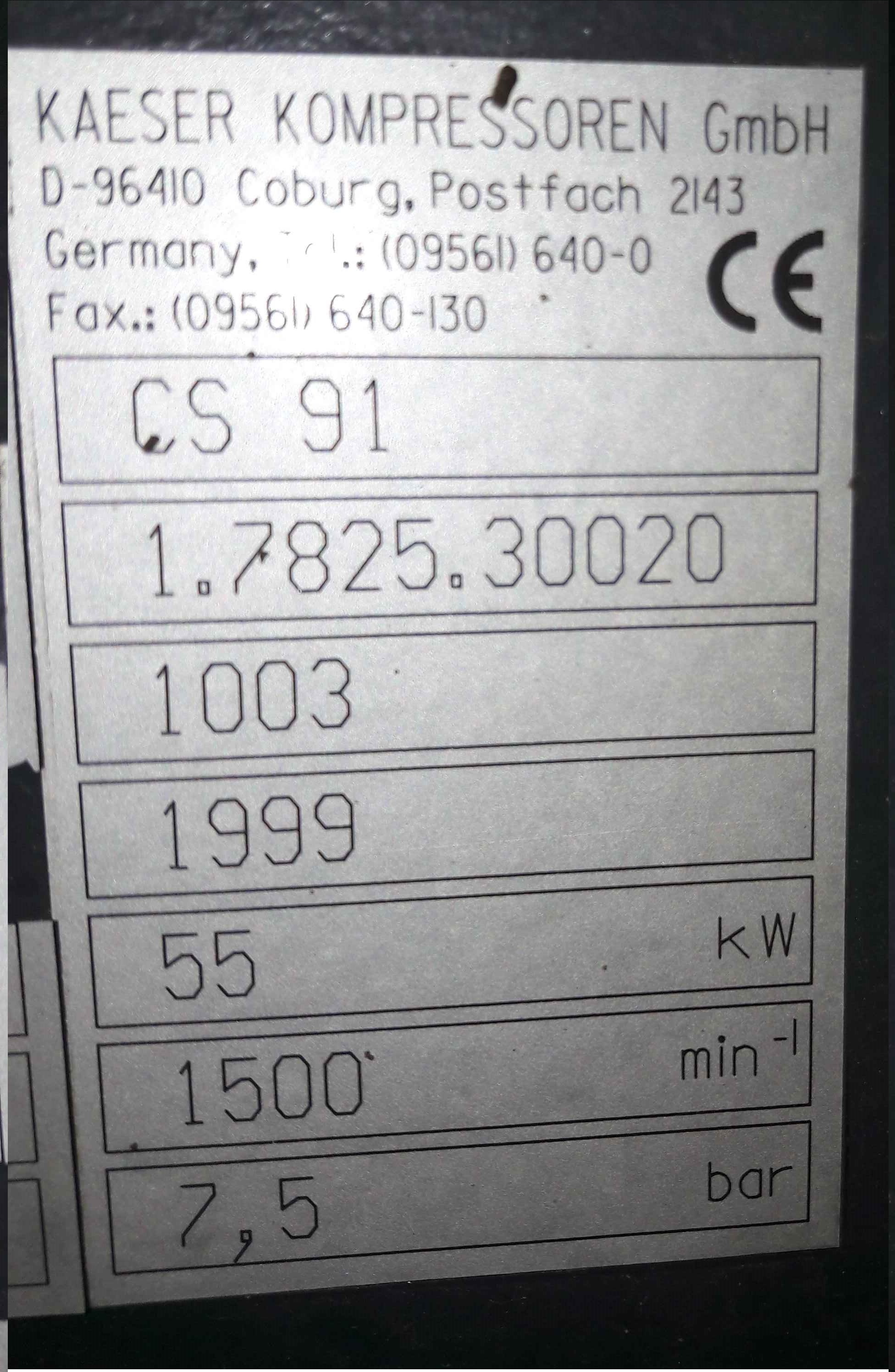 Compressore elettrico Kaeser CS91 in vendita - foto 5