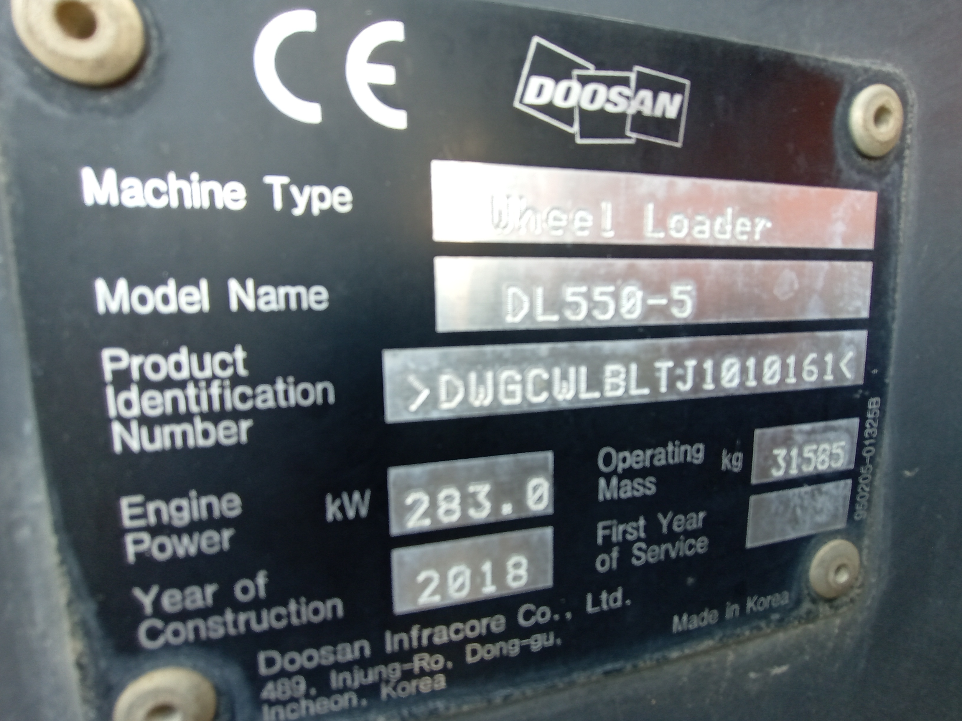 Pala gommata Doosan DL550-5 in vendita - foto 8