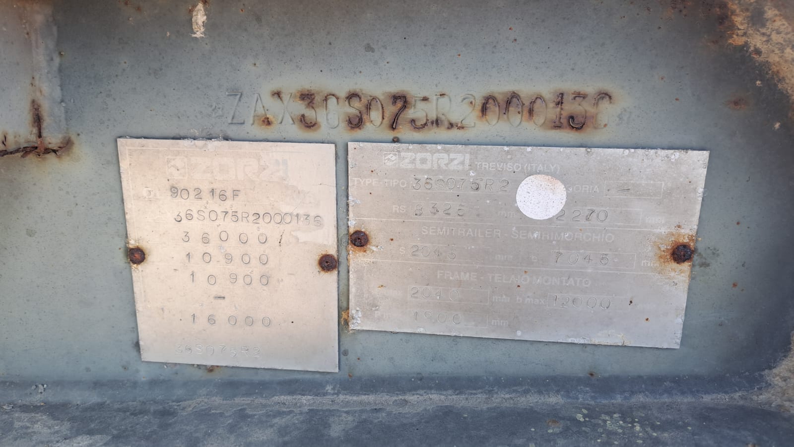 Semirimorchio Zorzi 36SO75R2 in vendita - foto 2