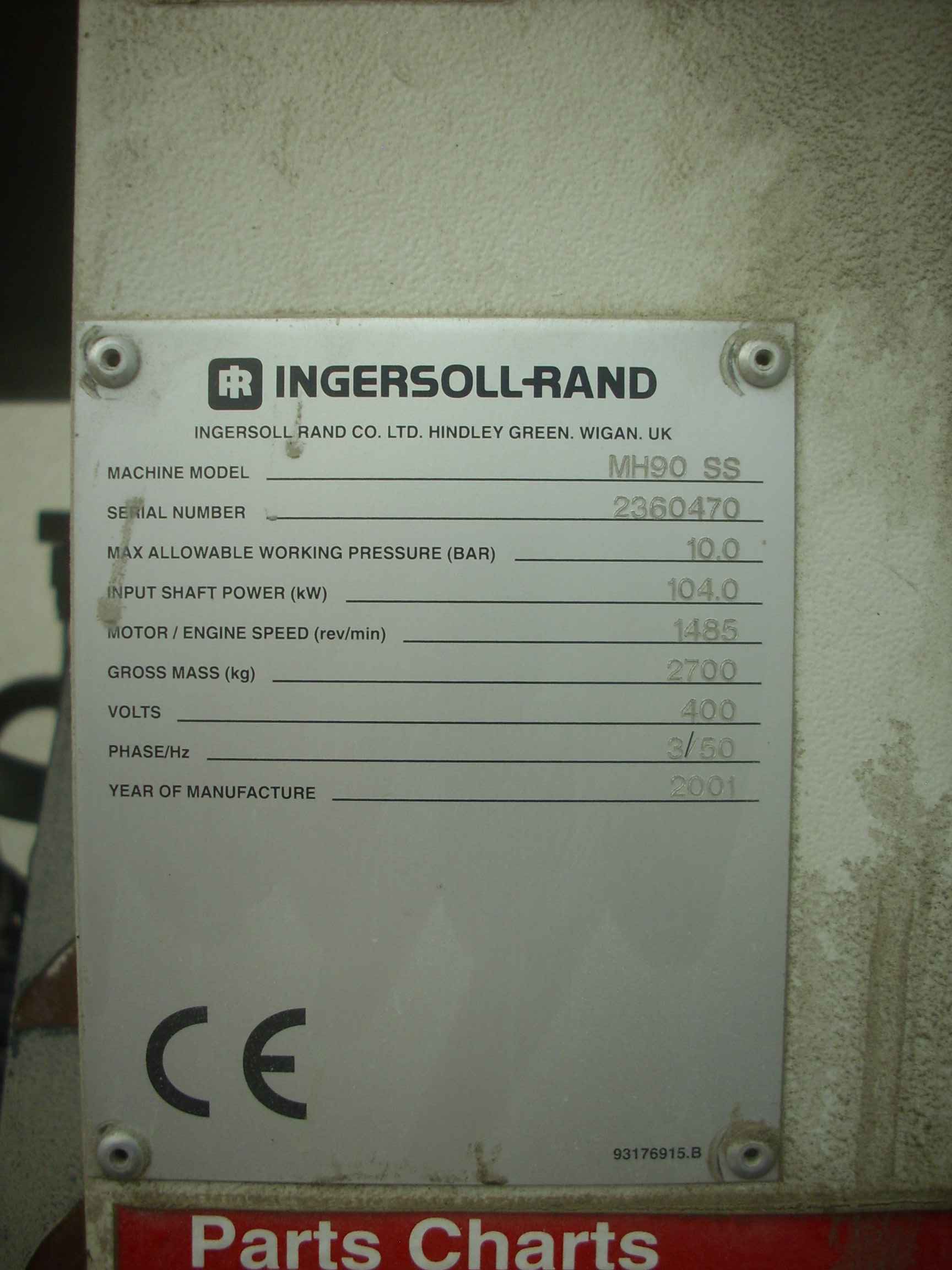 Compressore elettrico Ingersoll - Rand MH90SS in vendita - foto 10