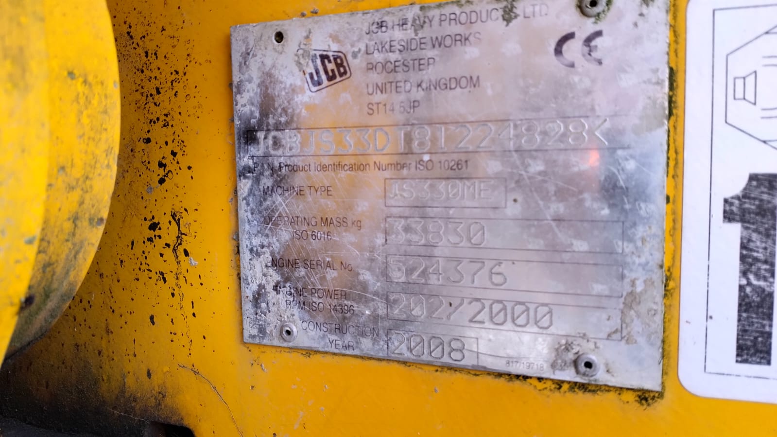 Escavatore cingolato JCB JS330ME in vendita - foto 2