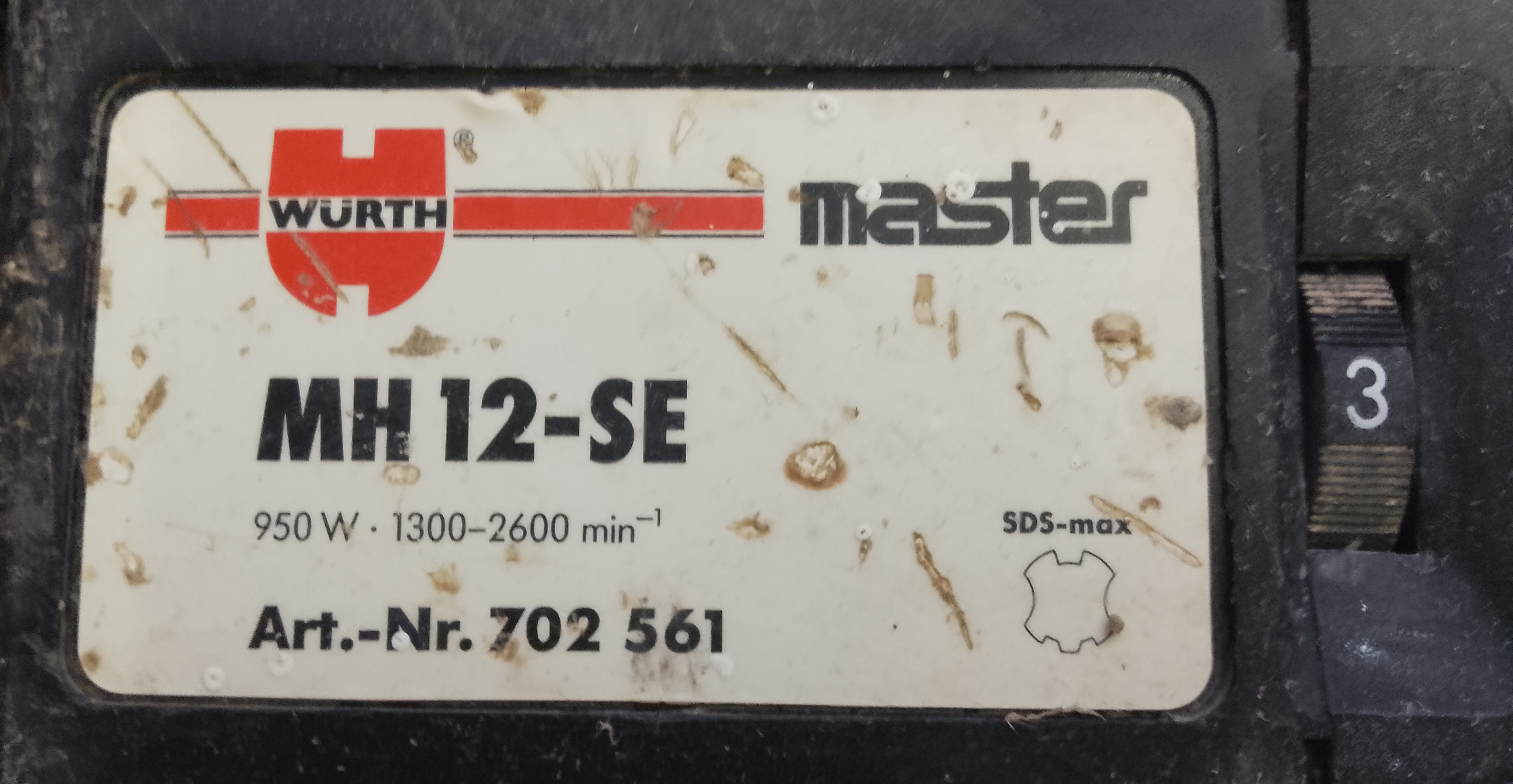 Martello Demolitore Wurth MH 12-SE attacco SDS max  in vendita - foto 10