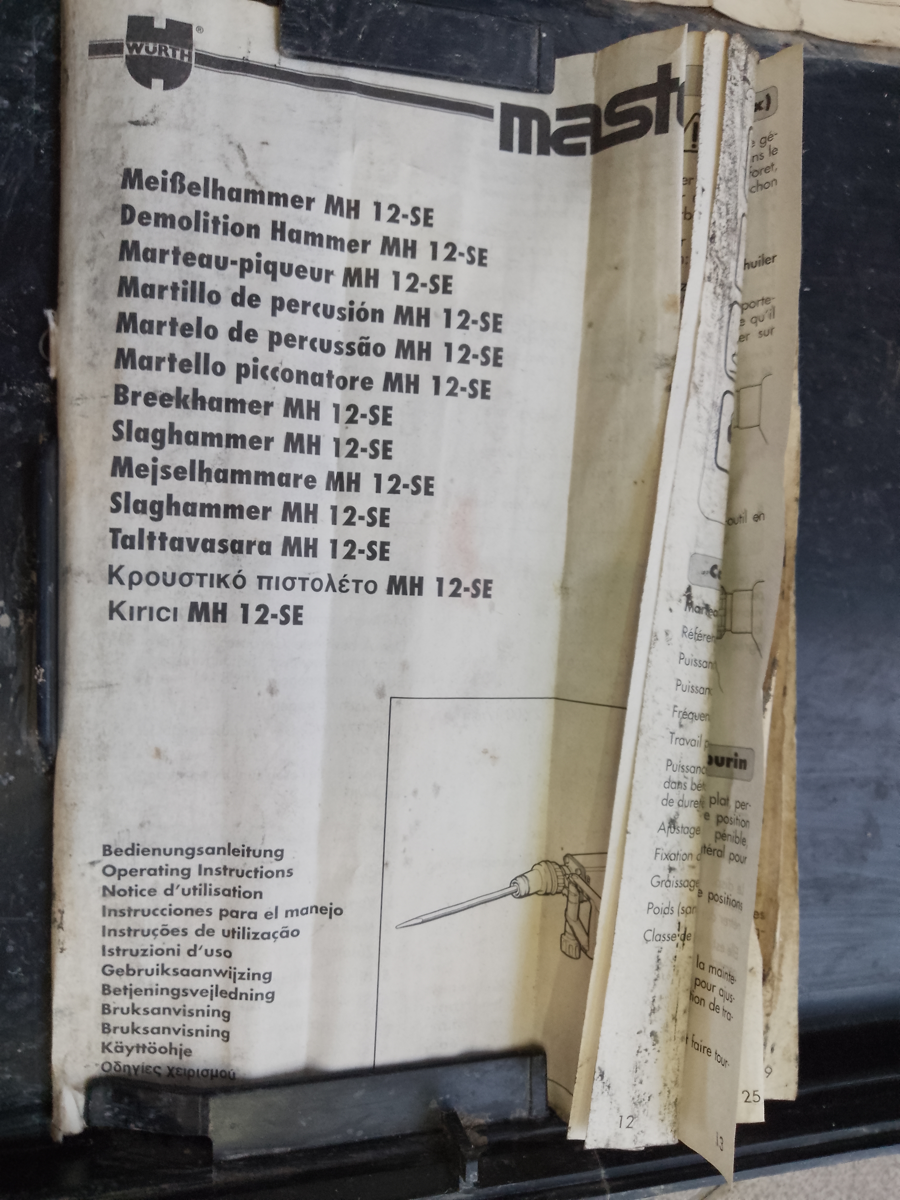 Martello Demolitore Wurth MH 12-SE attacco SDS max  in vendita - foto 7