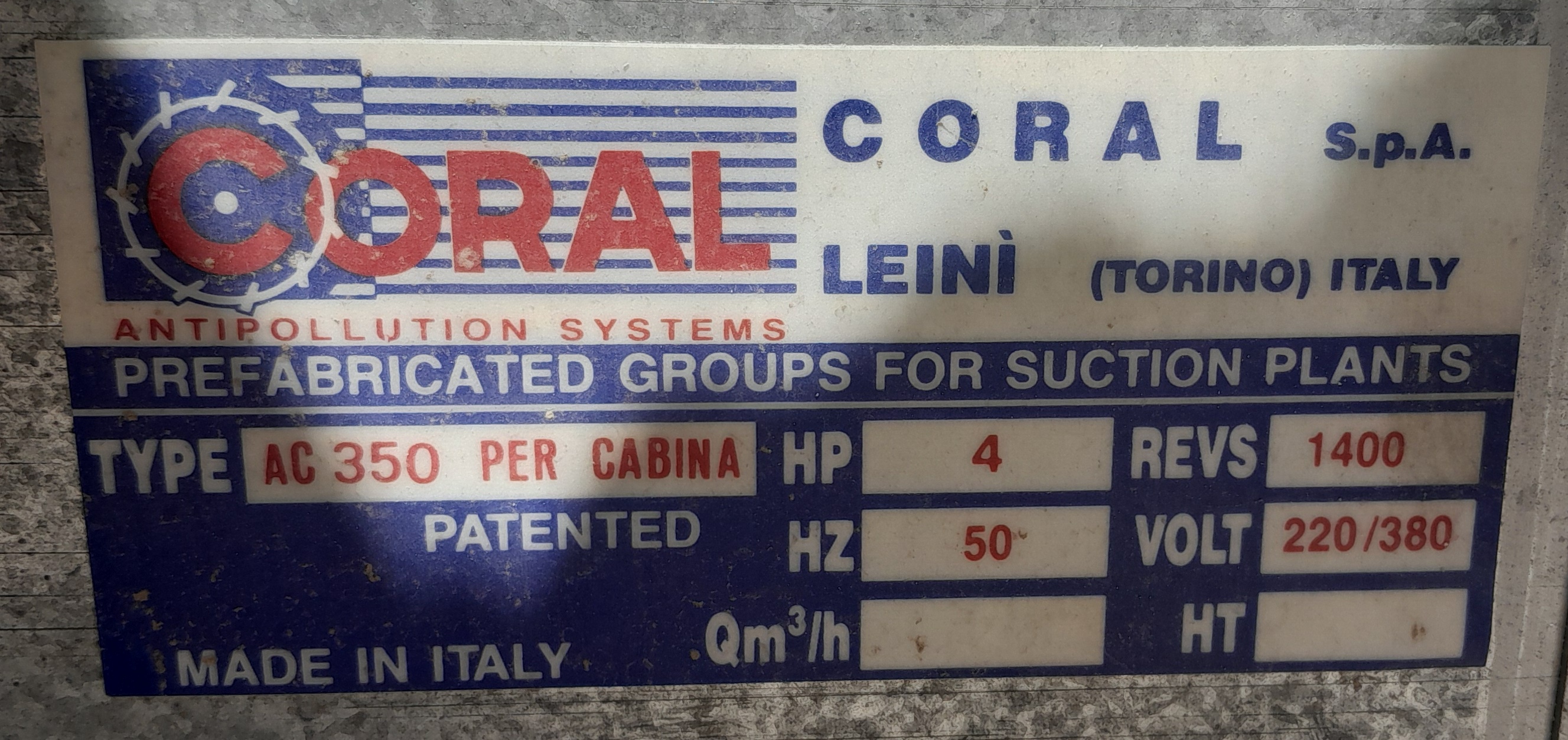 Cabina di verniciatura a secco Coral modello HC-350  in vendita - foto 6