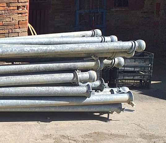Tubi zincati per irrigazione 120 da 6 mt attacco 80  in vendita - foto 3