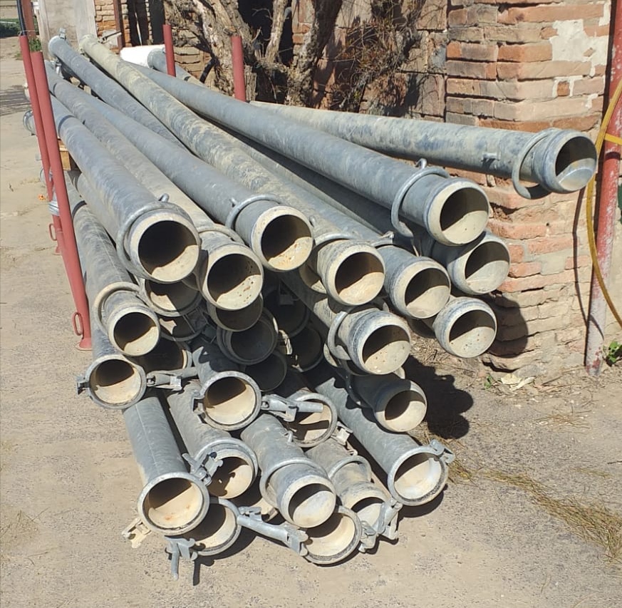 Tubi zincati per irrigazione 120 da 6 mt attacco 80  in vendita - foto 1