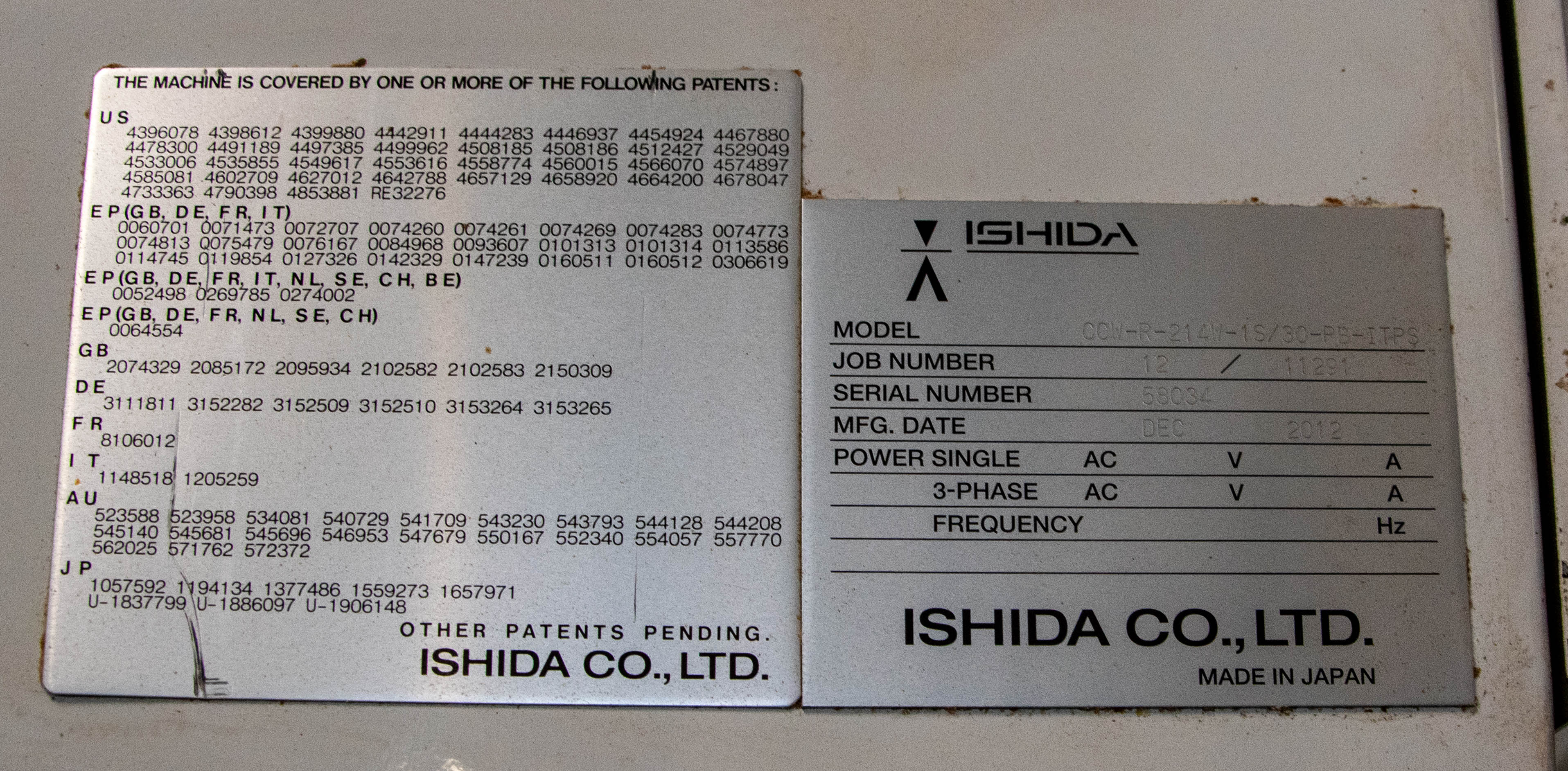 Ishida CCW R 214W in vendita - foto 3