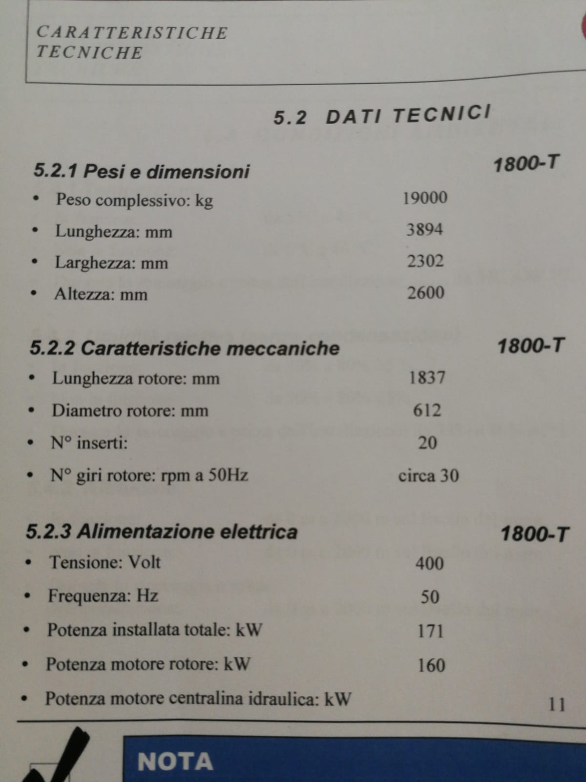 Trituratore monoalbero OMER "TRITONE 1800 T" Anno 2010 in vendita - foto 6