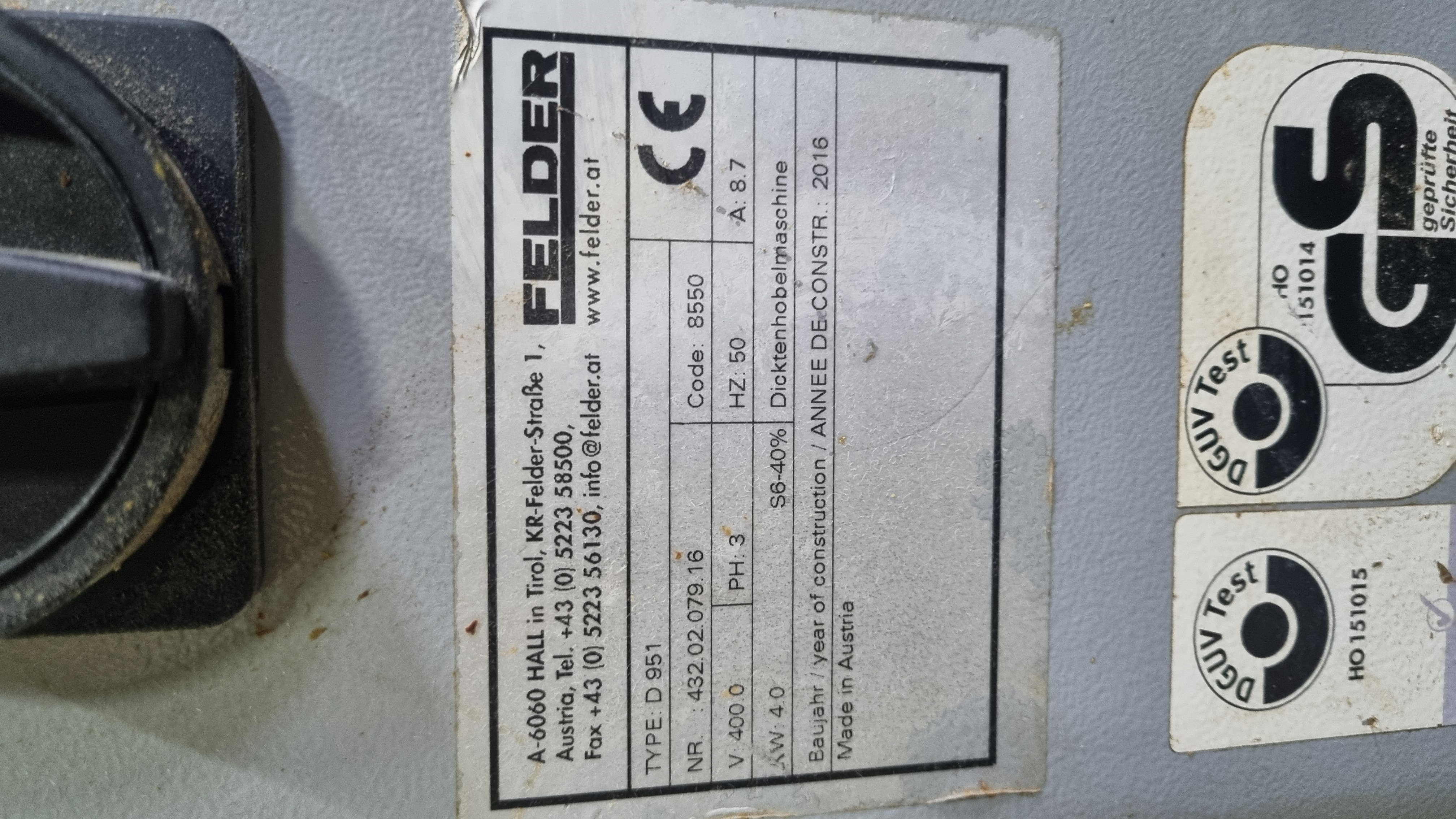 Levigatrice a nastro largo Felder FW 950 C  in vendita - foto 3