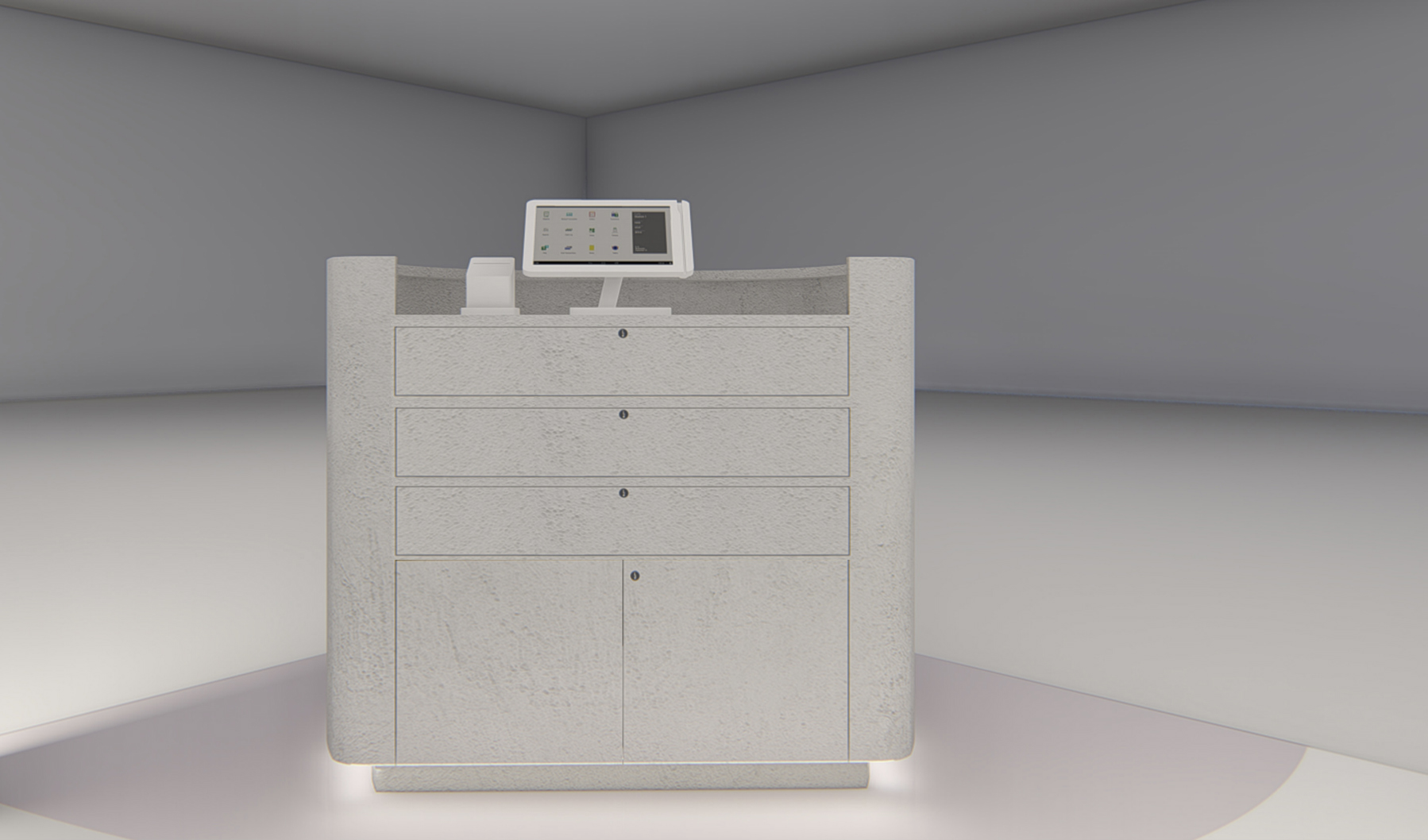 Corner espositivo walk-in, fatto a mano in legno in vendita - foto 7
