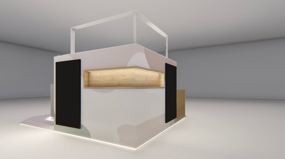 Corner espositivo walk-in, fatto a mano in legno in vendita - foto 3