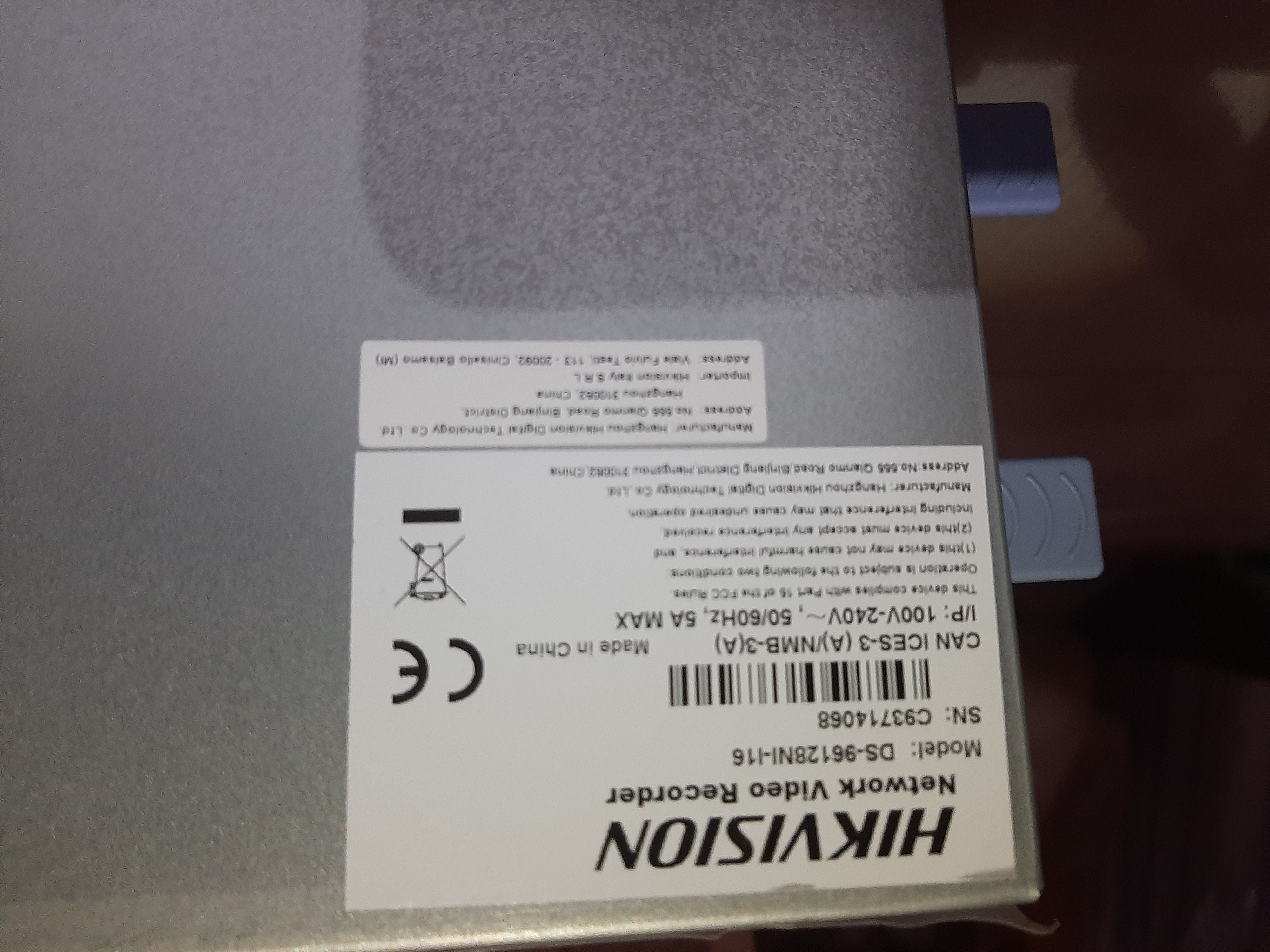  NVR HIKVISION 128 canali con 4 Hard Disk 4TB WD PURPLE in vendita - foto 6