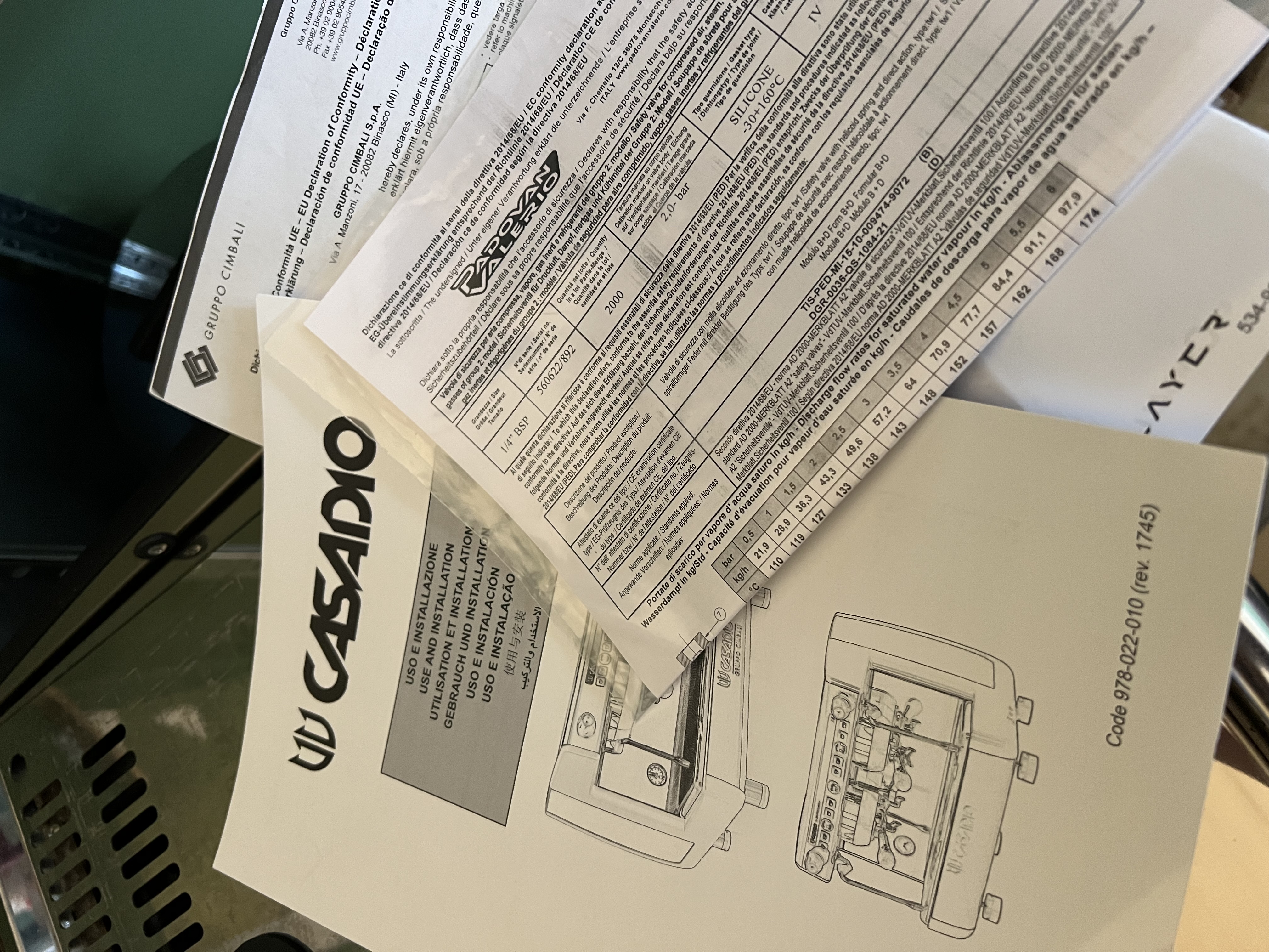 SET PROFESSIONALE CASADIO (MACCHINA + MACININO) in vendita - foto 11