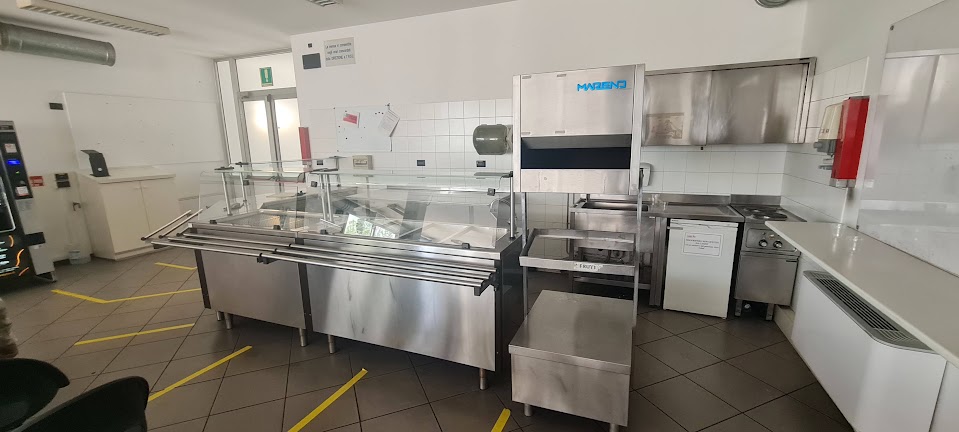 Banco e retrobanco Mensa in acciaio in vendita - foto 3