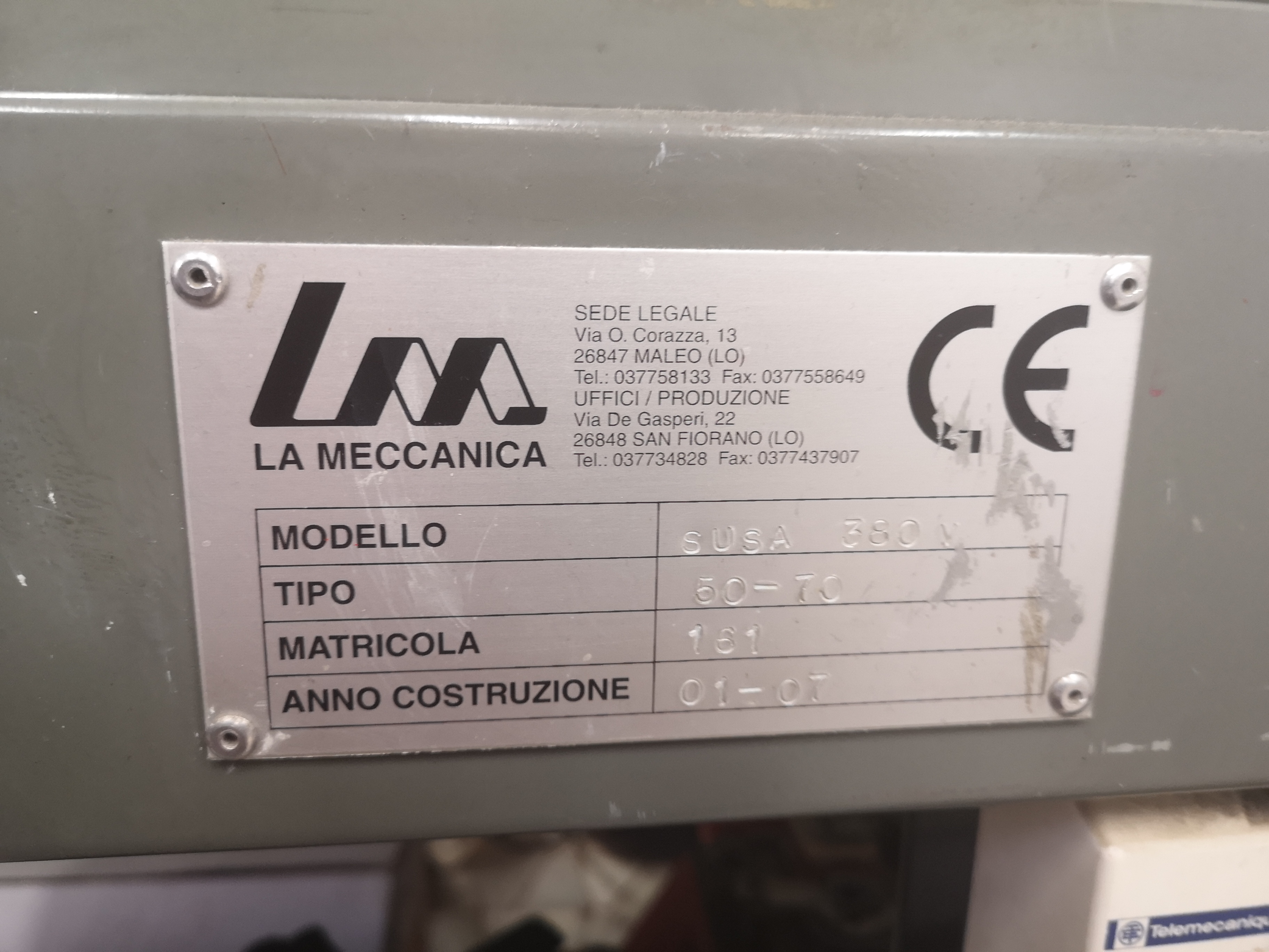 piano monocolore aspirato LA MECCANICA 50x70 380volt  in vendita - foto 2
