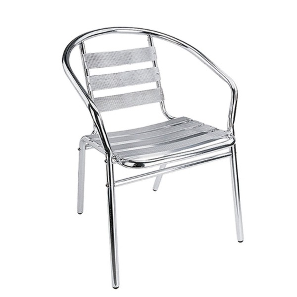 sedie in alluminio impilabili  in vendita - foto 1
