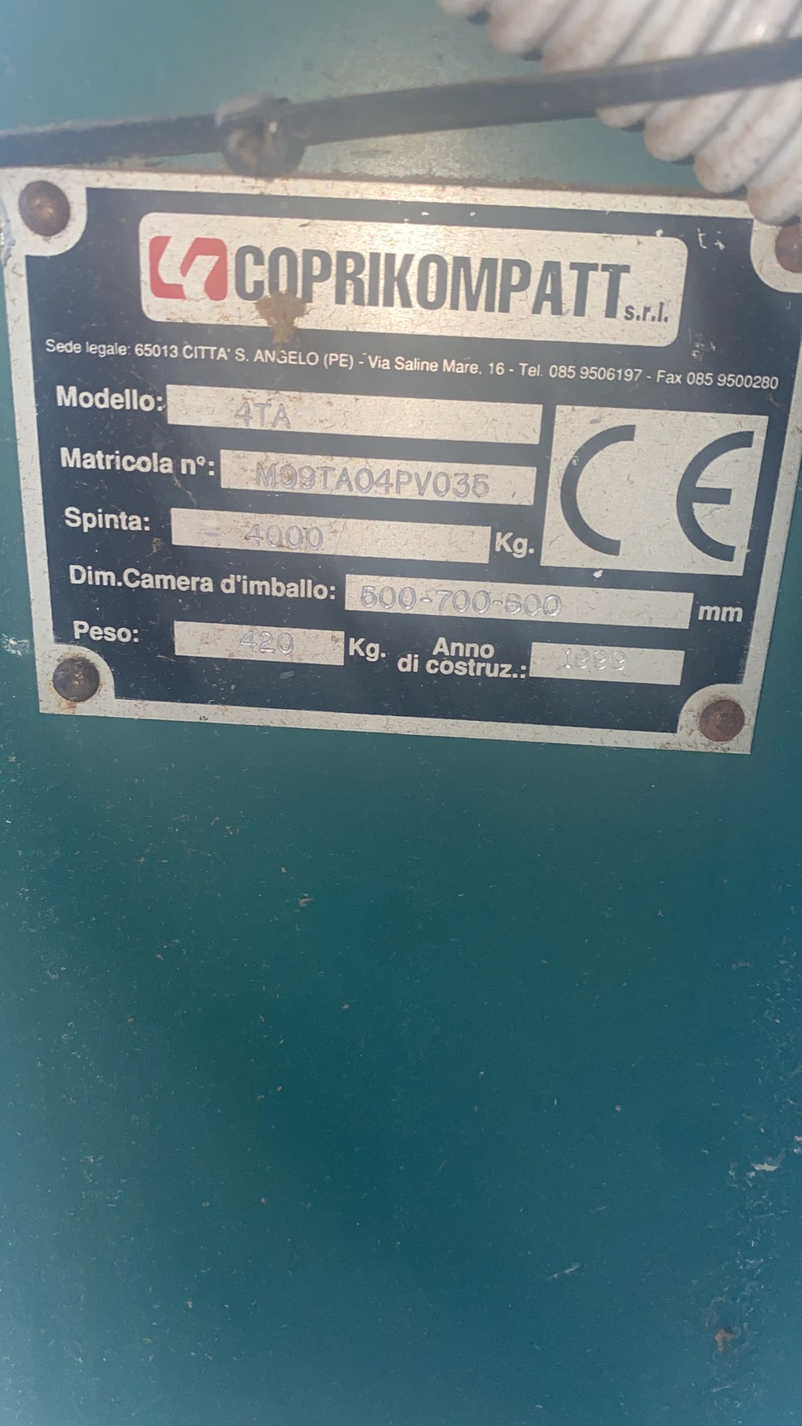 compattatrice per materiale  in vendita - foto 3